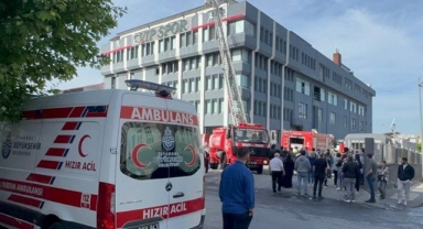 Tekstil Fabrikasında Korkutan Yangın