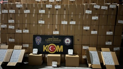 6 Milyon 500 Bin Makaron Ele Geçirildi