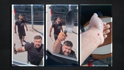 Yol Verme Kavgasında Dehşet! Satırla Saldırdı