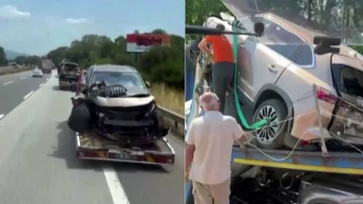 Otoyolda Tır Kazası