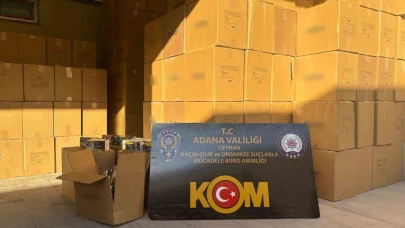 Adana’da 11 Milyon 730 Bin Kaçak Makaron Ele Geçirildi: 5 Gözaltı