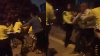 Trafik Polisleri Ceza Kesti, Babası Olay Çıkardı