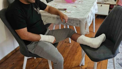 Sokak köpeğinin Saldırısına Uğradı: Ayağı İki Yerden Kırıldı