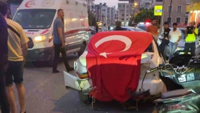 Asker Uğurlama Konvoyunda Kaza: 1 Yaralı