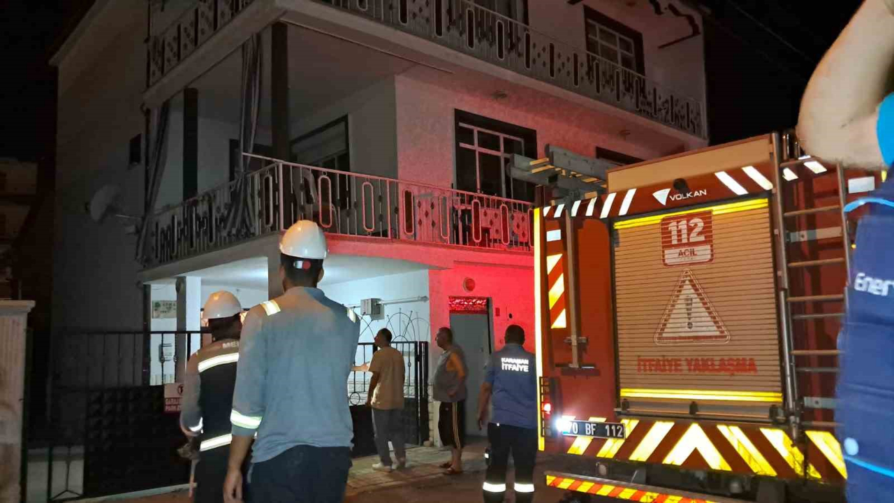 Ev Yangını Korkuttu