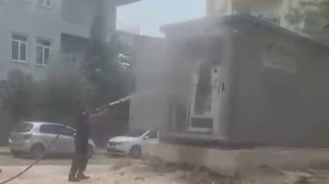 Sıcak Hava Trafonun Yanmasına Neden Oldu
