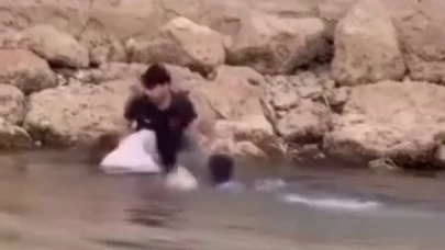 Gölet’e Düşen Kadın Vatandaşlar Tarafından Kurtarıldı