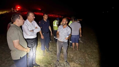 Orman Yangını Sınıra Dayandı, Köylerde Tedbir Alındı