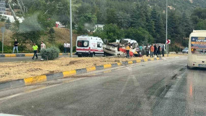 Minibüs Devrildi: 1’i Ağır 9 Kişi Yaralandı