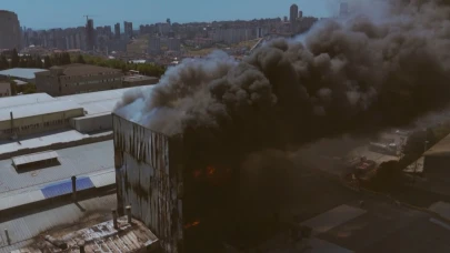 Tekstil Fabrikasında Korkutan Yangın