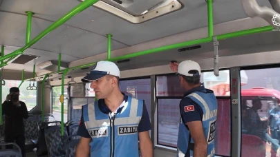 Zabıta  Toplu Taşıma Araçlarında Klima Denetimi Yaptı