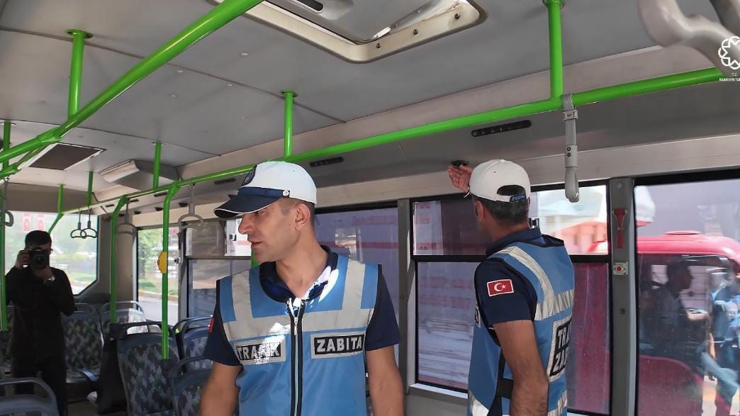 Zabıta  Toplu Taşıma Araçlarında Klima Denetimi Yaptı