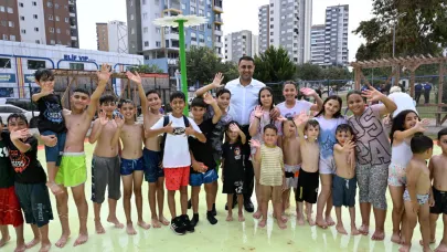 Başkan Emrah Kozay, Su Oyun Parkı’nda Çocuklarla Buluştu