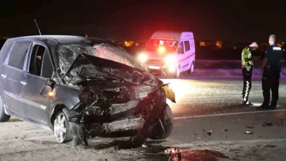 Duvara Çarpıp Yola Savrulan Otomobilin Sürücüsü Kurtarılamadı