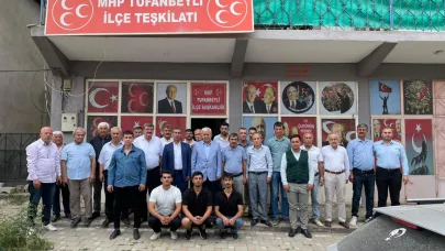 MHP Tufanbeyli'de Bayrak Aytekin Alcı'da