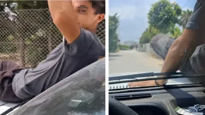 Tehlikeli Yolculuk! Görenlerin Yüreği Ağzına Geldi