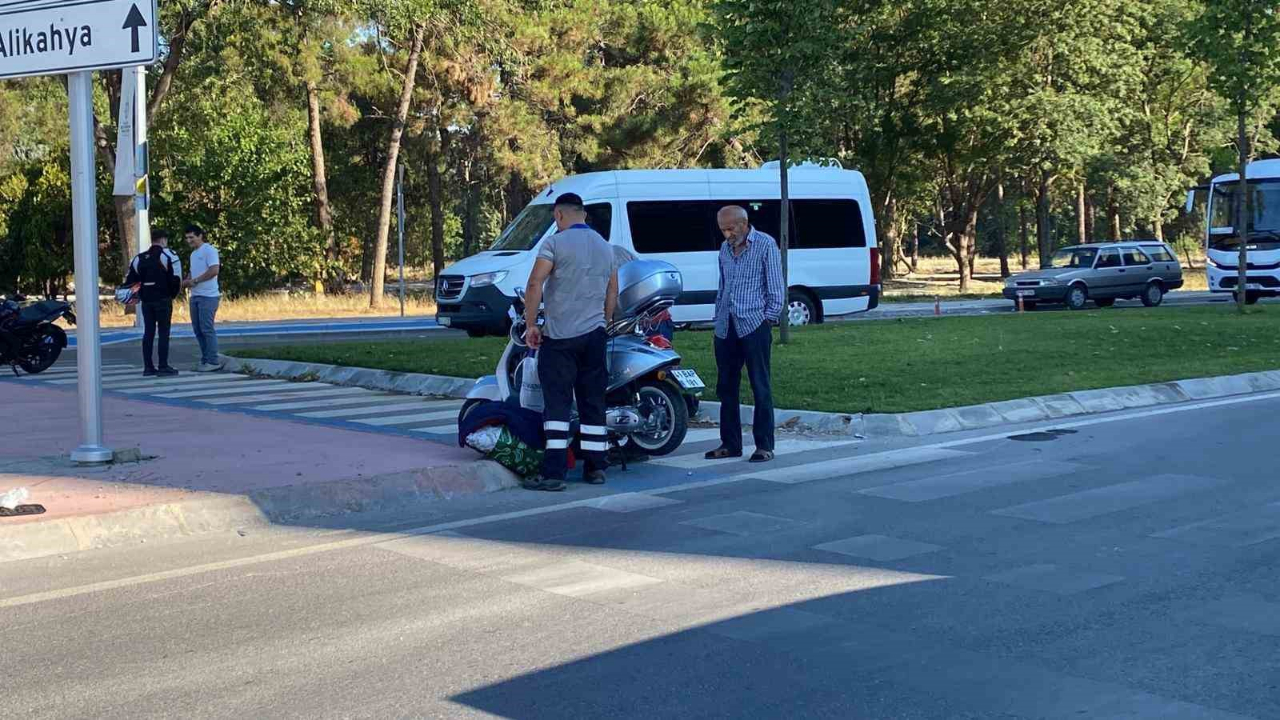 Kazada  Motosikletli Ağır Yaralandı