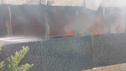 Alevlerin Yükseldiği Kafe Kullanılmaz Hale Geldi