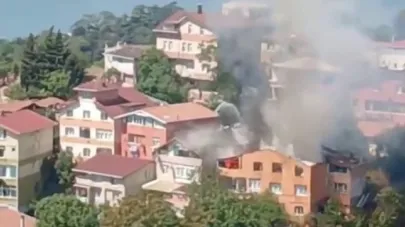 Yangında Mahsur Kalan 4 Kişi Kurtarıldı