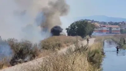 Çifte tehlike: Yangına Rağmen Kanalda Oynadılar