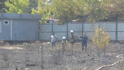 Park Halindeki Kamyon Alev Alev Yandı