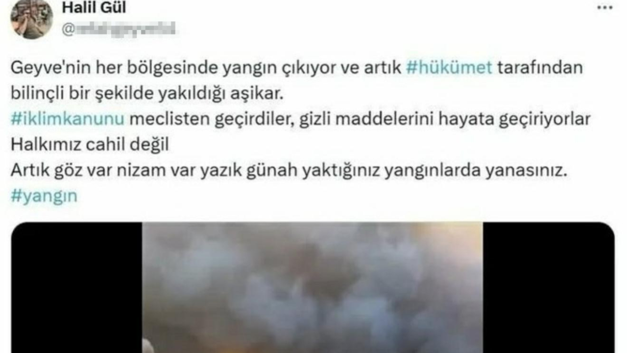 "Hükümet Bilinçli Yakıyor" Paylaşımına Gözaltı
