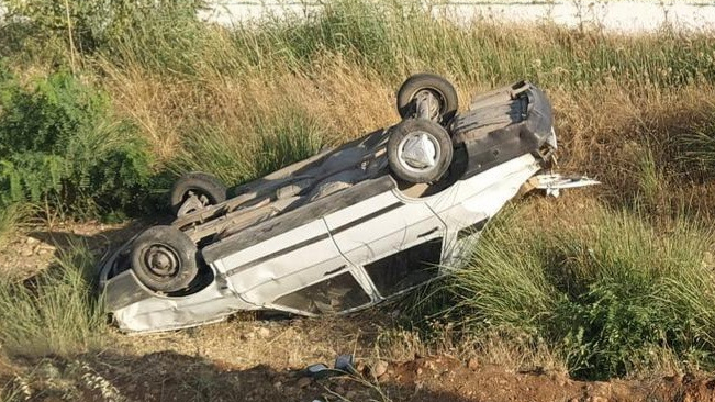 Otomobil Kontrolden Çıktı Takla Attı: 1 Yaralı