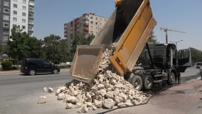 Kamyonda Yangın Paniği