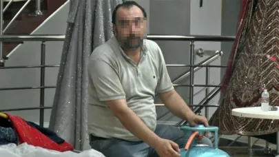 Tüpe Çakmağı Dayayınca Tazyikli Suyu Yedi