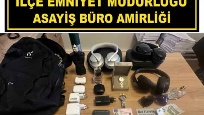 Hırsız Çaldıklarıyla birlikte Yakalandı