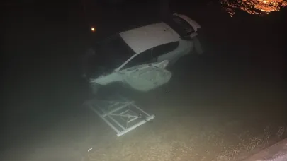 Kontrolden Çıktı, Sulama Kanalına Düştü