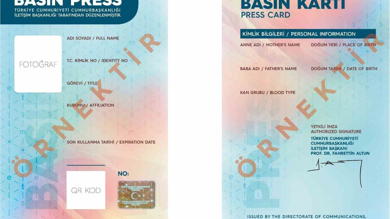 Sahte Basın Kartlarına Dikkat!