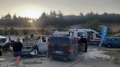 Otomobil Takla Attı: 6 Yaralı