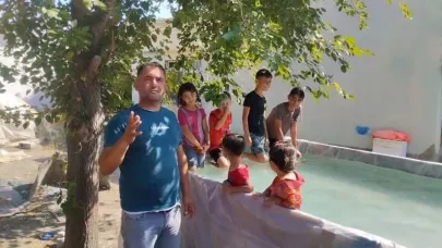 Deniz Giremeyen Çocuklara Römork Havuzu