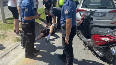Yol Verme Faciası:Sürücü Yaralandı