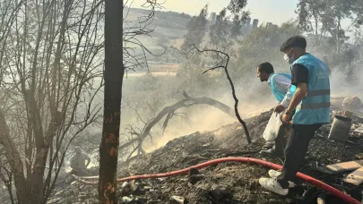 Ülkü Ocaklarından Mahalle Yangınına Destek