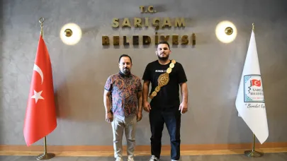 Kızıldağ Başpehlivan'ı Başkan Uludağ'ı Ziyaret Etti