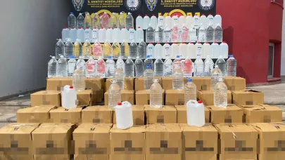 2 Ton Kaçak Etil Alkol Ele Geçirildi:2 Gözaltı