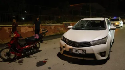 Ağabeyinin Motosikletiyle Gezintiye Çıkıp Kaza Yaptı:2 Yaralı