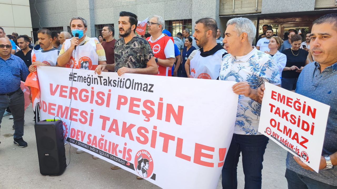 Balcalı Hastanesi'nde Eylem:Sağlıkçılar Haklarını İstiyor
