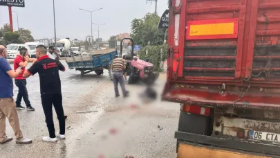 Manisa’da Tırla Çarpışan Traktör Sürücüsü Hayata Tutunamadı