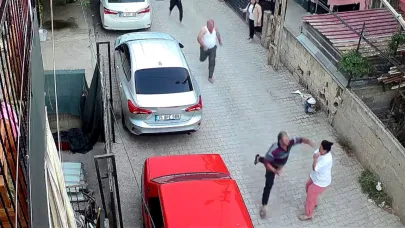 Kaçan Şahsı Tutmaya Çalışan Kadın Yumruk Yedi