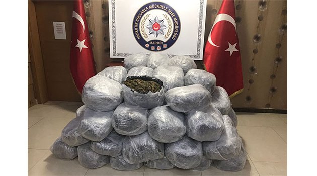 320 kilo esrar ele geçirildi