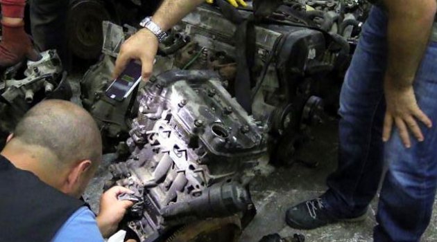 35 lüks otomobil motoru ele geçirildi