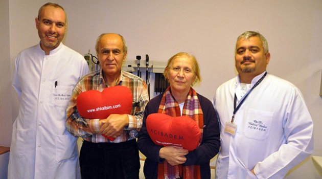 39 yıllık evli çifte aynı gün kalp ameliyatı