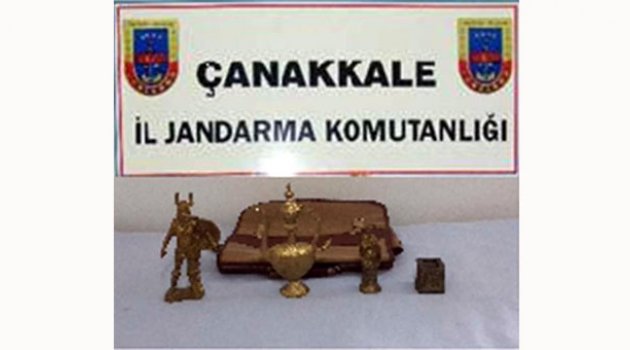 4 parça tarihi eserle yakalandı