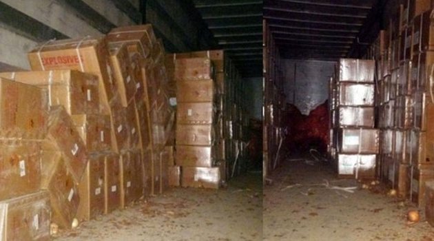 5,5 ton patlayıcı ele geçirildi