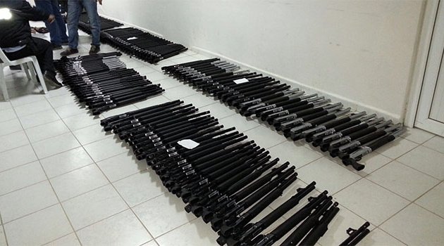 591 adet ruhsatsız pompalı tüfek ele geçirildi