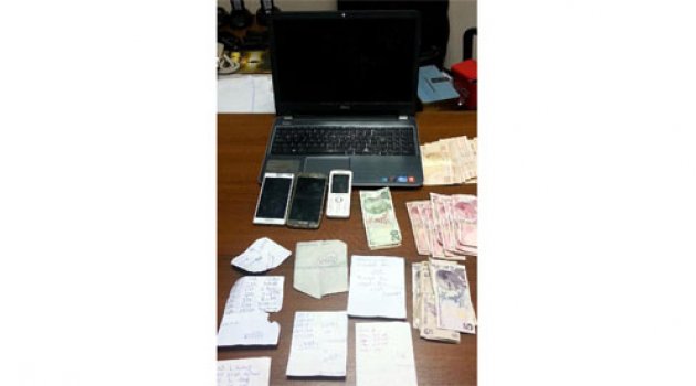 64 bin lira bahis parası ele geçirildi