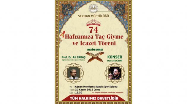 74 hafız taç giyecek